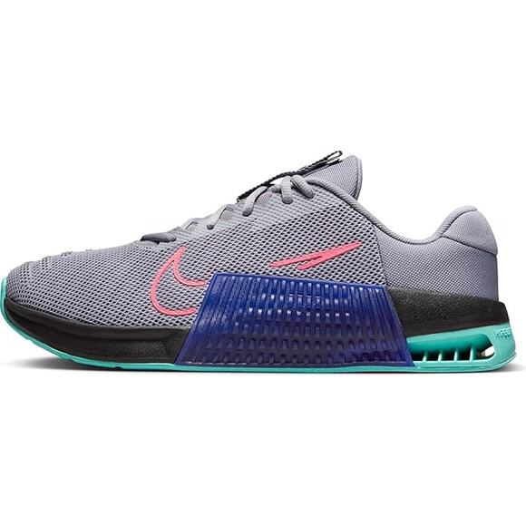 NWT Nike Metcon 9 Men's Training Shoes Cement Grey Hot Punch Black Concord 8 US - Picture 1 of 7